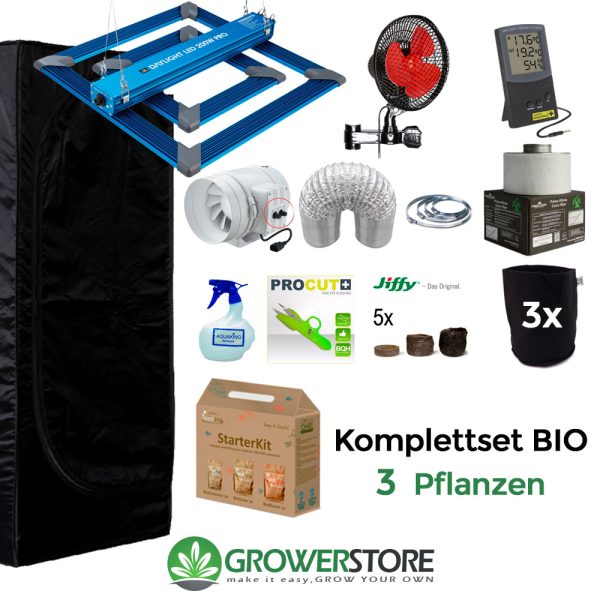 growbox komplettset 80x80x160 LED